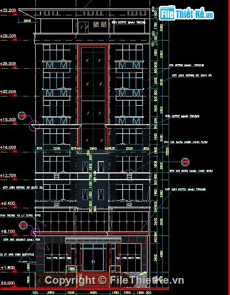 Kiến trúc 9 tầng,tầng hầm,Kiến trúc thiết kế nhà 9 tầng,khách sạn18x13.5m